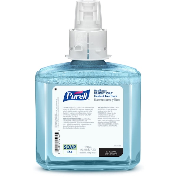 Purell Hand Soap, Series ES4, 1,200 mL, Foam, Fragrance Free, 2 PK - 5072-02