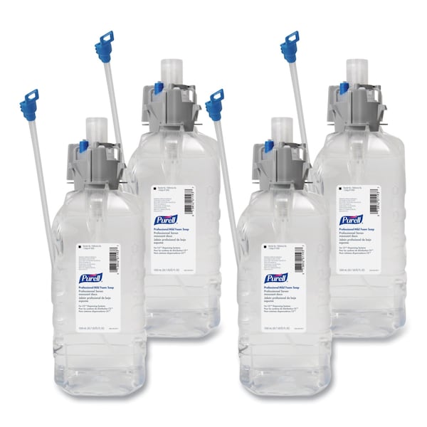 Purell Professional Mild Foam Soap, For CX, CXi, CXT Dispensers, 1500 mL, PK4 - 8565-04
