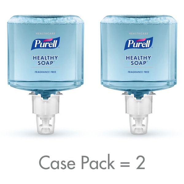 Purell Hand Soap, Series ES6, 1,200 mL, Foam, Fragrance Free, Requires Dispenser, 2 PK - 6472-02