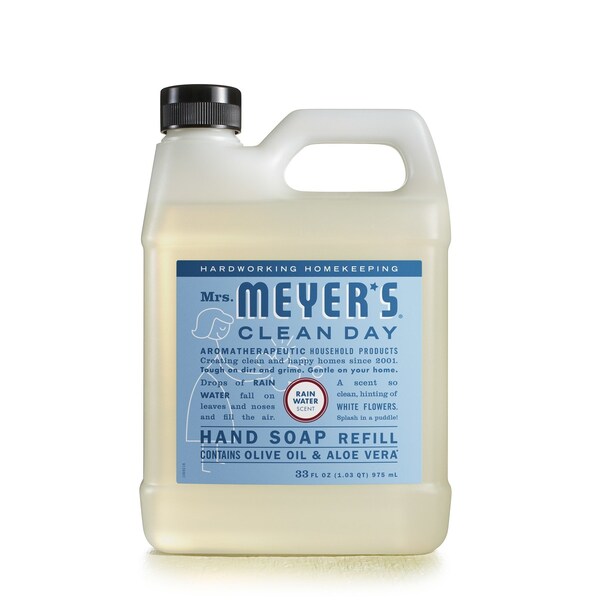 Mrs. Meyers Clean Day Mrs. Meyer's Clean Day Rain Water Scent Hand Soap Refill 33 oz - 11216
