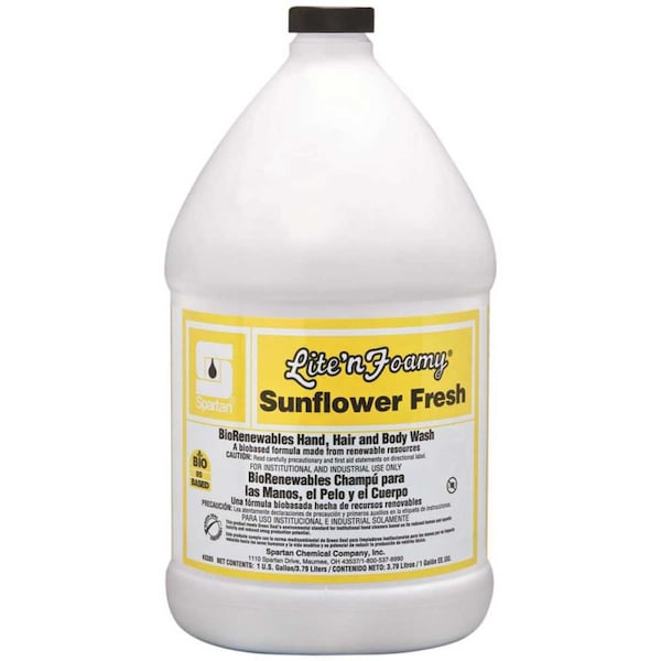 Spartan Chemical Lite'n Foamy Sunflower Fresh 1 Gallon Hand Wash - 330504