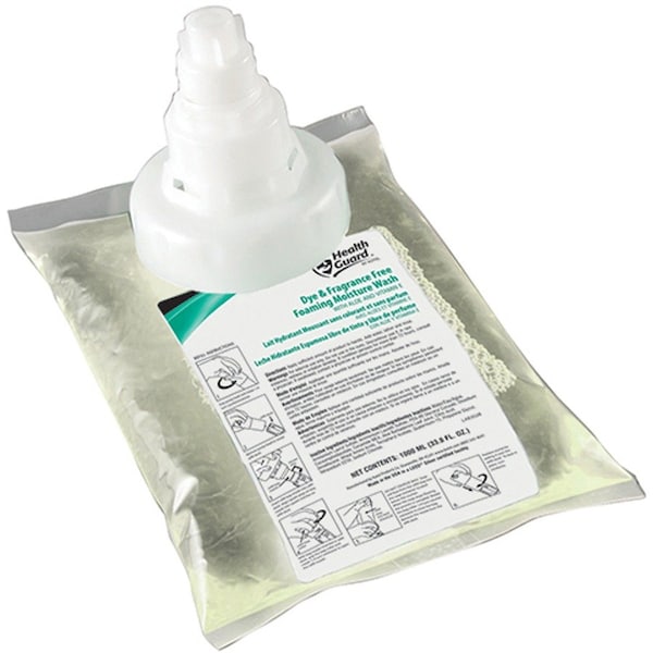 Health Guard 33.8 fl oz (1000 mL) Foaming Moisture Wash Dye & Fragrance Free 4 PK - KUT64331