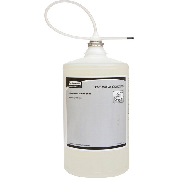 Rubbermaid Commercial Hand Soap, Antibacterial, Auto Dispenser Refill, 800ml, WE, PK 4 - RCP2018582