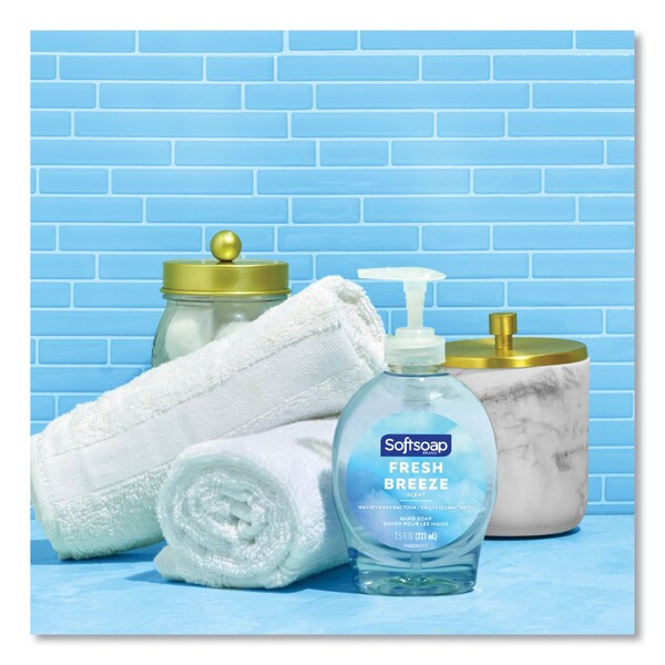 Softsoap Liquid Hand Soap Pumps, Fresh Breeze Scent, 7.5 oz - US04964A