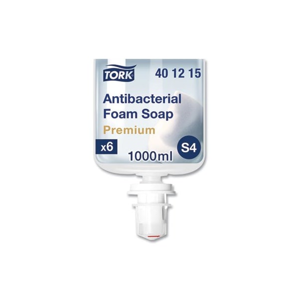 Essity Tork, PREMIUM ANTIBACTERIAL FOAM SOAP, UNSCENTED, 1 L, 6PK - 401215