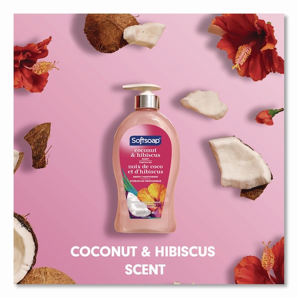 Softsoap Liquid Hand Soap Pumps, Coconut and Hibiscus, 11.25 oz - US07157A