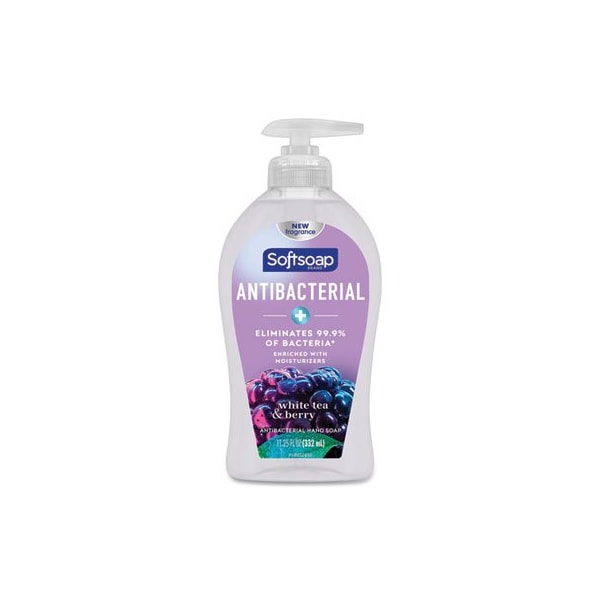 Softsoap Softsoap, Antibacterial Hand Soap, White Tea & Berry Fusion, 11 1/4 Oz Pump Bottle - 44573EA