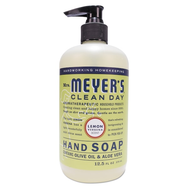 Mrs. Meyers Clean Day Clean Day Liquid Hand Soap, Lemon Scent, 12.5 oz, 6PK - 373205