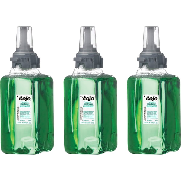 Gojo 42.3 fl oz (1250 mL) ADX-12 Botanical Foam Soap Refill 3 PK - GOJ881603CT