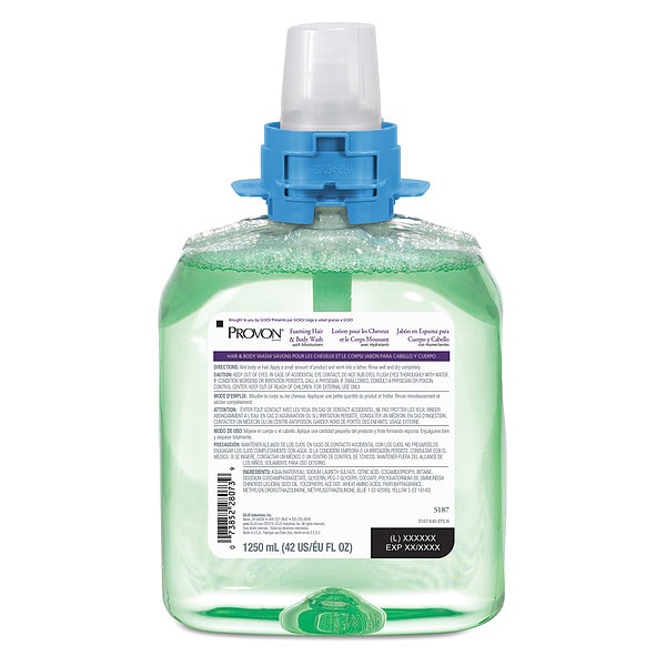Provon 1,250 mL Foam Body Wash/Shampoo Combo Cartridge - 5187-04