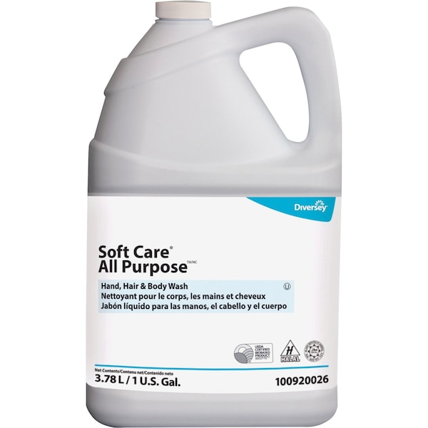 Soft Care 1 gal. Liquid Hand, Hair & Body Wash Jug - 100920026
