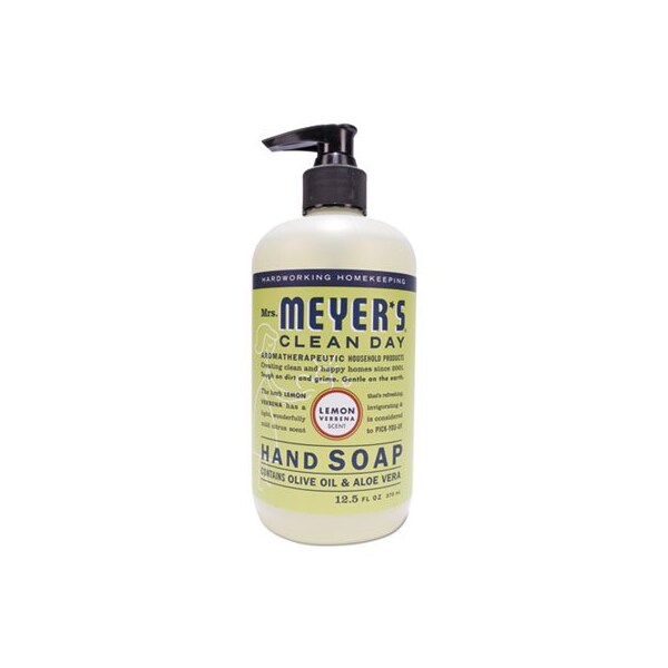 Sc Johnson Mrs.Meyers, Clean Day Liquid Hand Soap, Lemon, 12.5 Oz, 6PK - 651321