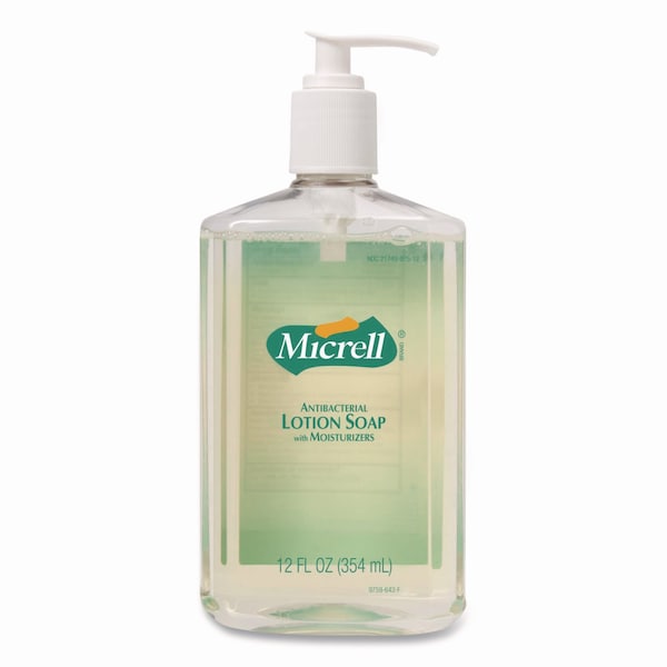 Micrell Antibacterial Lotion Soap, Floral Scent, 12 oz - 9759-12