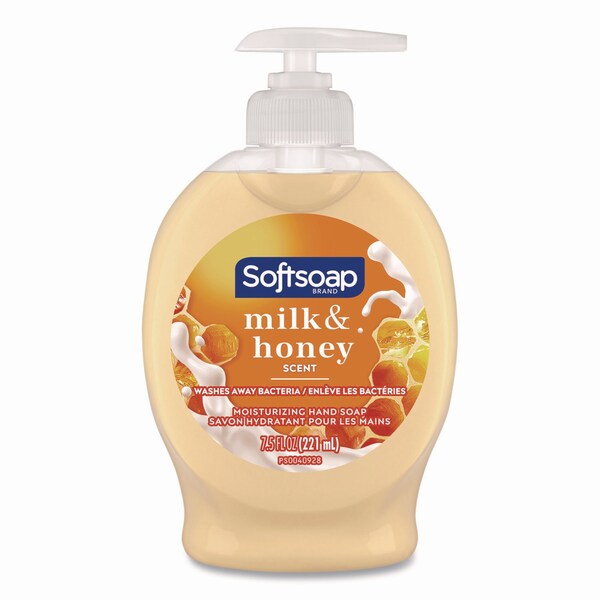 Softsoap Liquid Hand Soap Pumps, Milk and Honey Scent, 7.5 oz, 6PK - US04965ACT