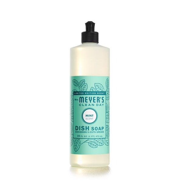 Scrubbing Bubbles Mrs. Meyer's Clean Day Mint Scent Liquid Dish Soap 16 oz 1 pk - 70349