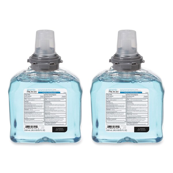 Provon Foaming Antimicrobial Handwash with PCMX Refill, For TFX Dispenser, Floral Scent, 1,200 mL, 2PK - 5344-02