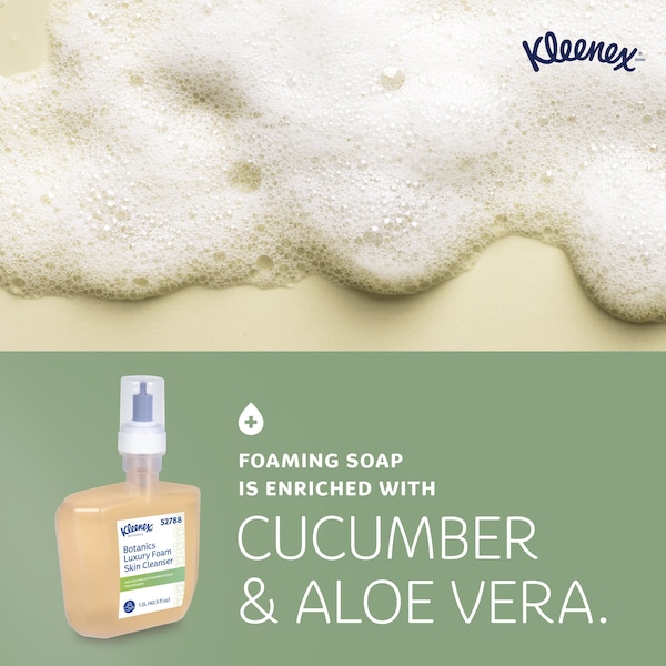 Kimberly-Clark Professional Botanics Luxury Foam Skin Cleanser, 1.2 L Refills for KCP ICON & Scott Pro Automatic Dispensers (4) - 52788