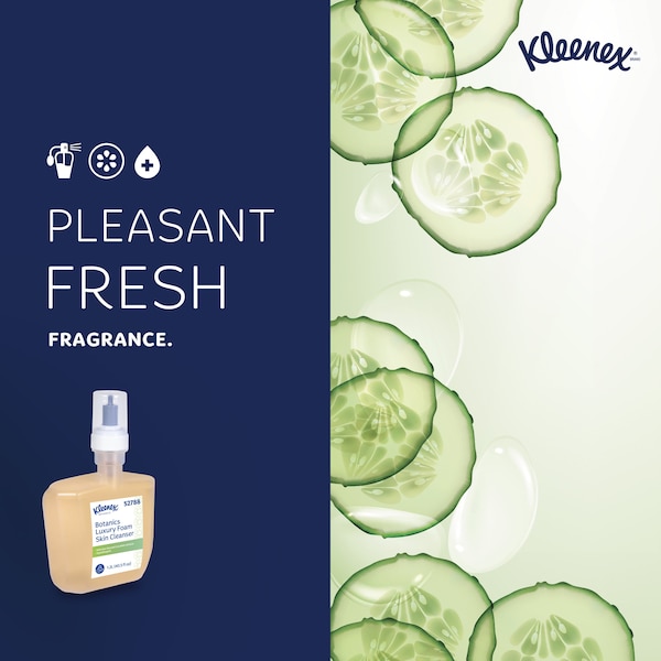 Kimberly-Clark Professional Botanics Luxury Foam Skin Cleanser, 1.2 L Refills for KCP ICON & Scott Pro Automatic Dispensers (4) - 52788
