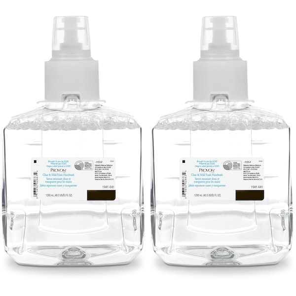 Provon 40.6 fl oz (1200 mL) LTX-12 Refill Clear & Mild Foam Handwash 2 PK - GOJ194102CT