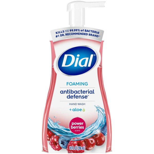 Dial Antibacterial Foaming Hand Wash, Power Berries Scent, 10 oz, 8PK - 17000 34727