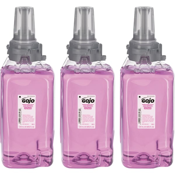 Gojo 42.3 fl oz (1251 mL) Antibacterial Handwash ADX-12 Dispenser Refill 3 PK - GOJ881203CT