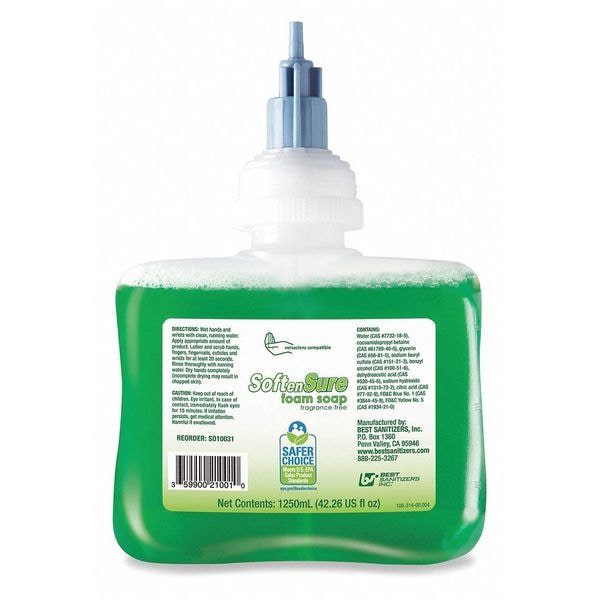 Best Sanitizers 1250 ml Foam Hand Soap Cartridge - SO10031