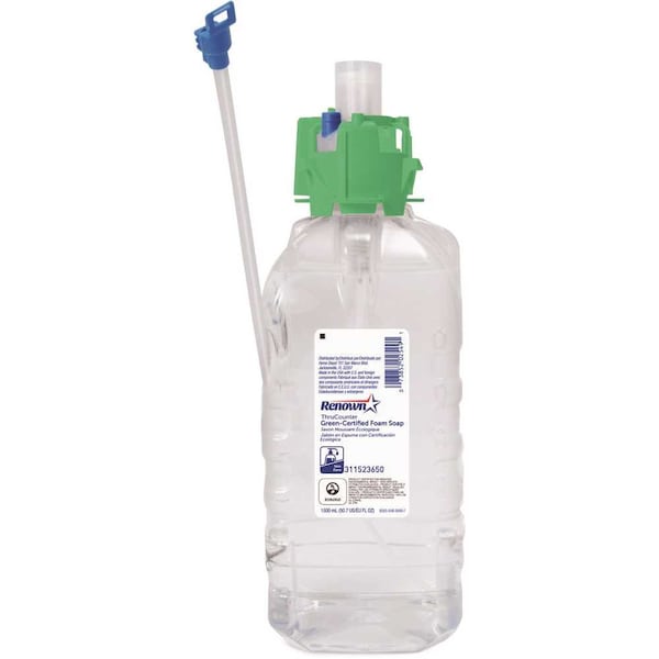 Renown Select ThruCounter 1500 ml Fragrance Free Green-Certified Handwash Refill for CXM/CXI/CXT Dispensers - 8565-04-B4W00LG