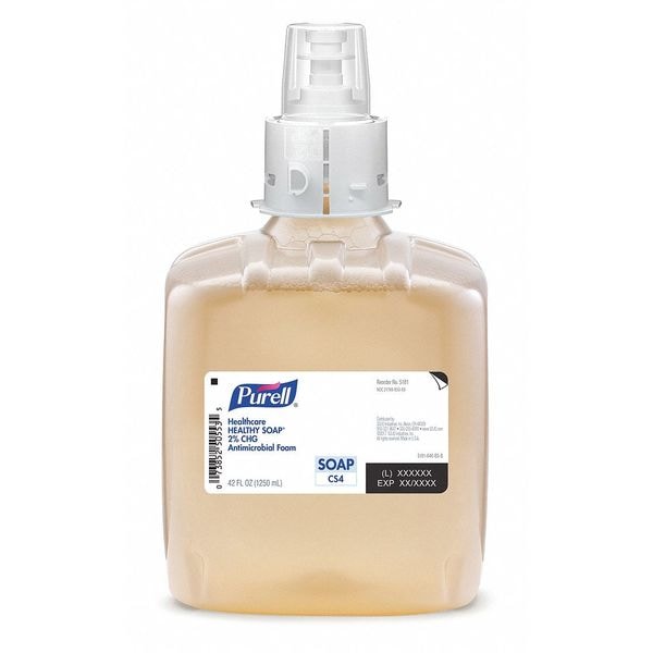 Purell Hand Soap, Series CS4, 1,250 mL, Foam, Fragrance Free, Requires Dispenser, 3 PK - 5181-03