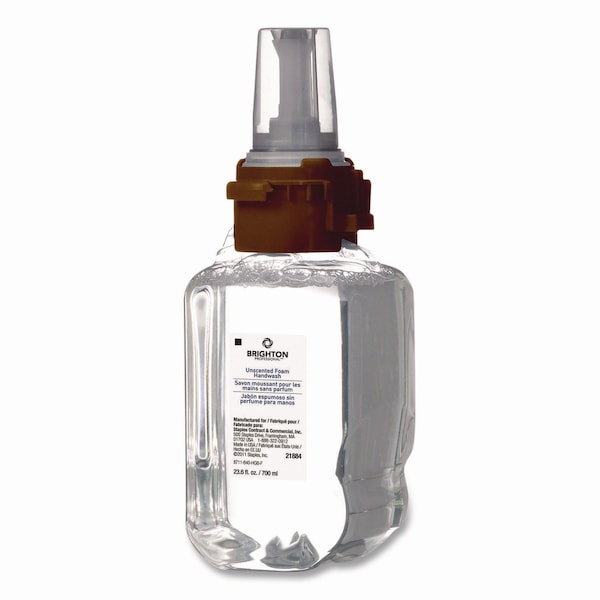 Brighton Professional Foaming Hand Soap Refill for ADX 7 Dispenser, Unscented, 700 mL, 4PK - 21884