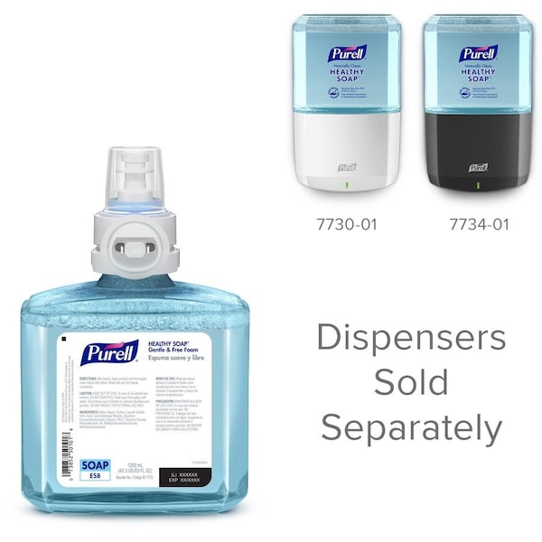 Purell Hand Soap, Series ES8, 1,200 mL, Foam, Fragrance Free, Requires Dispenser, 2 PK - 7772-02