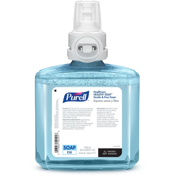 Purell Hand Soap, Series ES8, 1,200 mL, Foam, Fragrance Free, Requires Dispenser, 2 PK - 7772-02