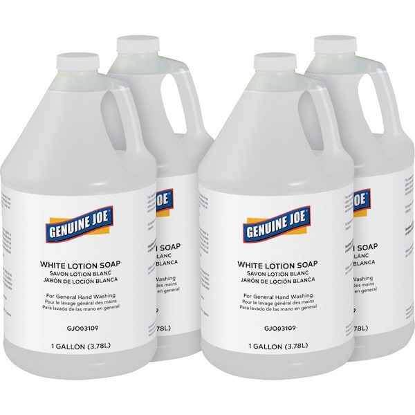 Genuine Joe Lotion Soap - 1 Gallon - Pleasant Scent, 4PK - GJO03109CT