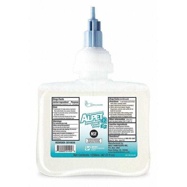 Best Sanitizers 1250 ml Foam Hand Soap Cartridge - SO10036