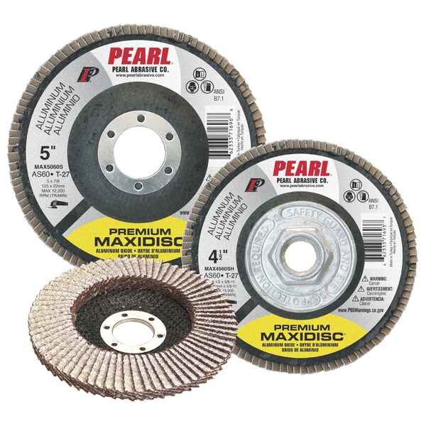 Disco Maxidisc de línea de plata para aluminio 5 x 7/8 A36 T-27 - MAX5036S