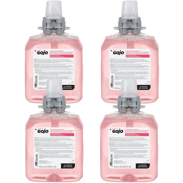 Gojo 42.3 fl oz (1250 mL) FMX-12 Refill Cranberry Luxury Foam Handwash 4 PK - GOJ516104CT