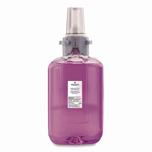 Brighton Professional Antibacterial Foaming Hand Soap Refill for ADX-12 Dispensers, Plum Scent, 1,250 mL, 3PK - BPR50957