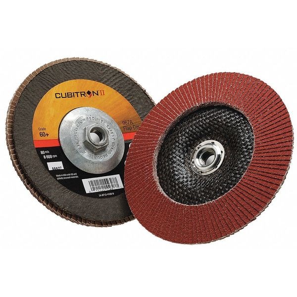 Disco de aletas Cubitron de 3M, Tipo 29, diámetro de 7", 60 granos - 7010300289