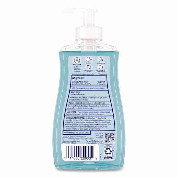 Dial Antibacterial Liquid Hand Soap, Spring Water, 11 oz - 00017000209524