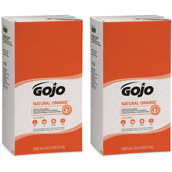 Gojo 1.3 gal (5 L) Natural Orange Pumice Hand Cleaner 2 PK - GOJ755602CT