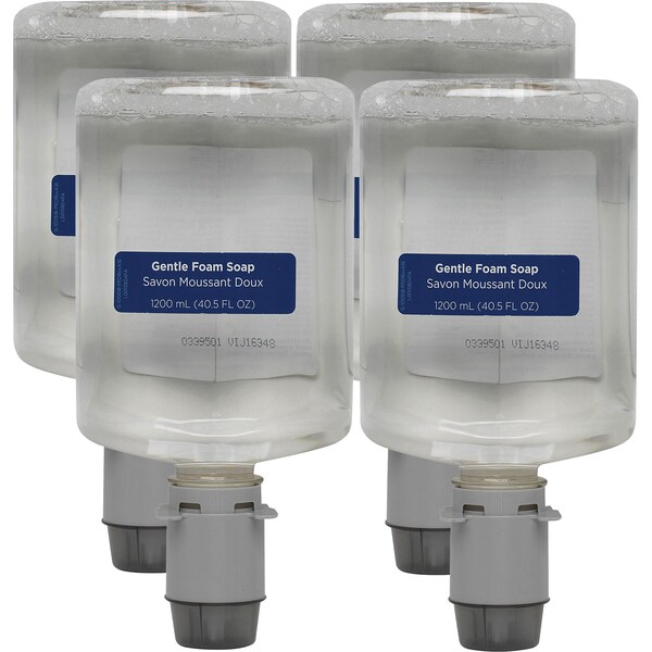 Pacific Blue Ultra 40.6 fl oz (1200 mL) Gentle Foam Soap Manual Dispenser Refills 4 PK - GPC43714