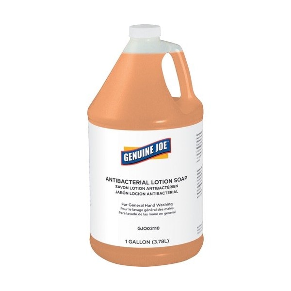Genuine Joe Genuine Joe Soap, Antibacterial, Lotion, 1 Gallon, Orange - GJO03110