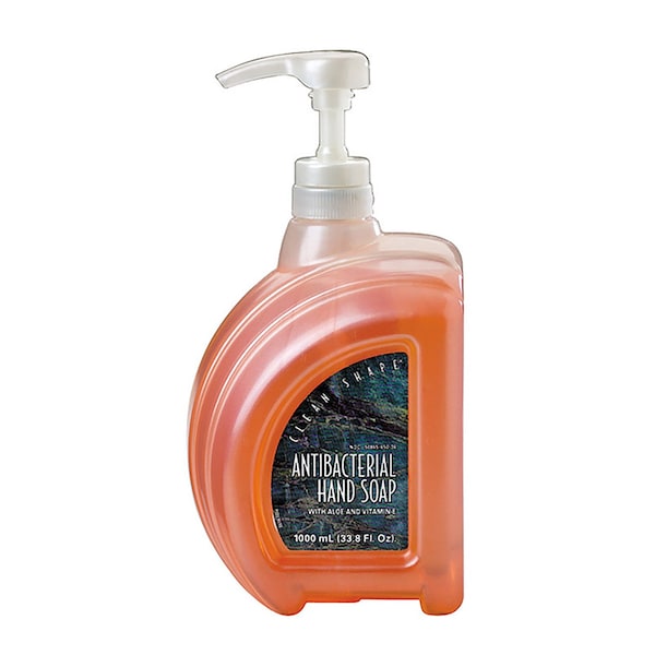 Kutol Products Co Kutol Clean Shape Antibacterial Hand Soap Amber/Citrus Pump Bottle 1000 ml, 1000PK - 65036
