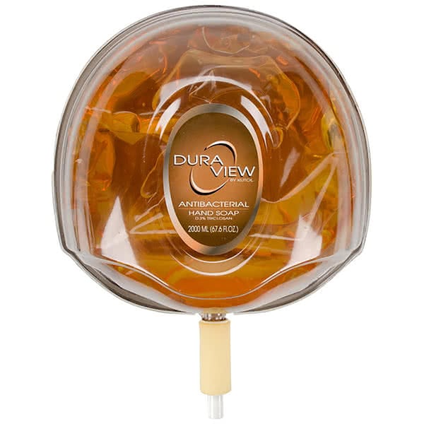 Kutol Products Co Kutol DuraView Antibacterial Hand Soap 2 Liter Amber Citrus Spice, 4PK - 5067