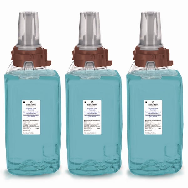 Brighton Professional ADX Foaming Hand Soap Refills, Botanical Scent, 1,250 mL, 3PK - 21892