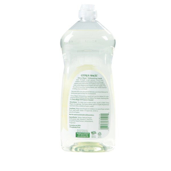 Citrus Magic Citrus Magic Light Citrus Scent Liquid Natural Dishwashing Liquid 25 oz 1 pk - 616671591-12PK