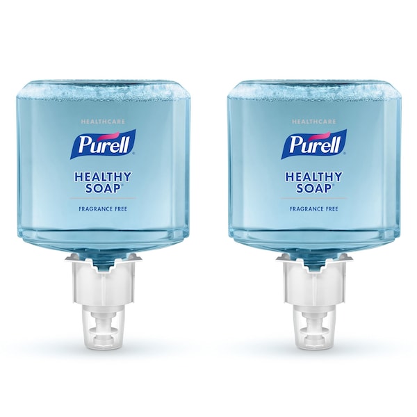 Purell Soap, Foam, Gentle&Free, f/ES6 Dispenser, 1200ml, Blue, PK 2 - GOJ647202