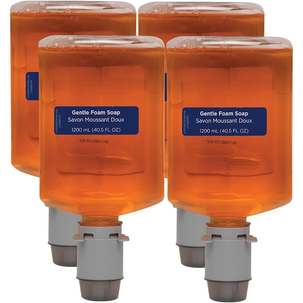 Pacific Blue Ultra 40.6 fl oz (1200 mL) Gentle Foam Hand Soap Manual Dispenser Refills 4 PK - GPC43715