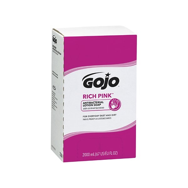 Gojo GOJO Rich Pink Antibacterial Lotion Soap Refill Box - 2,000 mL, 4PK - BUY00441487