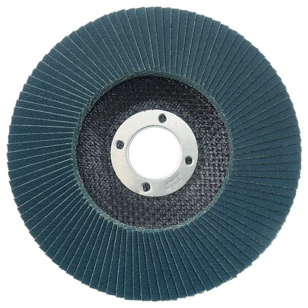 Weiler 5" Tiger Disc Abrasive Flap Disc, Conical (TY29), 120Z, 7/8" - 50616