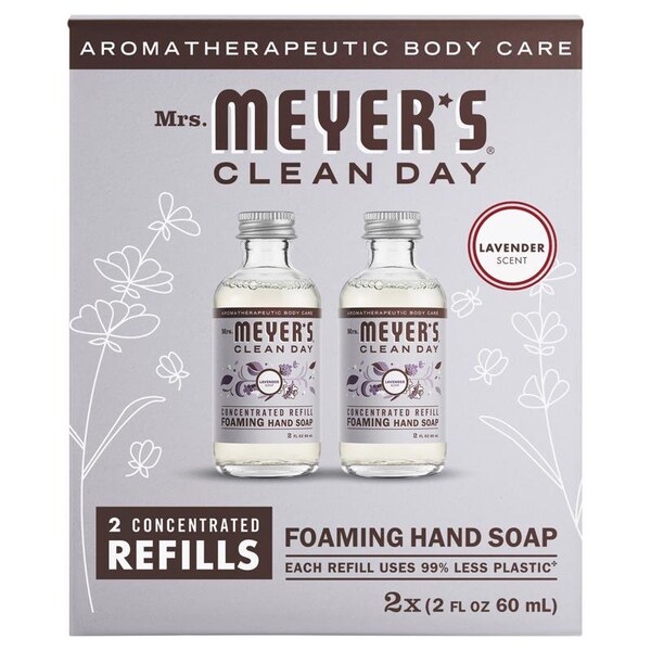 Mrs. Meyers Clean Day FM HD SOAP RFL LVNDR 2PK - 11844